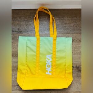 Hoka Vibrant Yellow and Green Gradient Tote Bag